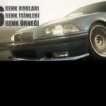 BMW E36 Renk kodları Rgb (1991-1999) Fabrika seçenekleri