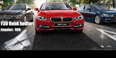 BMW F30 Renk kodları 3 Serisi Rgb (2011-2017) | Parcacix