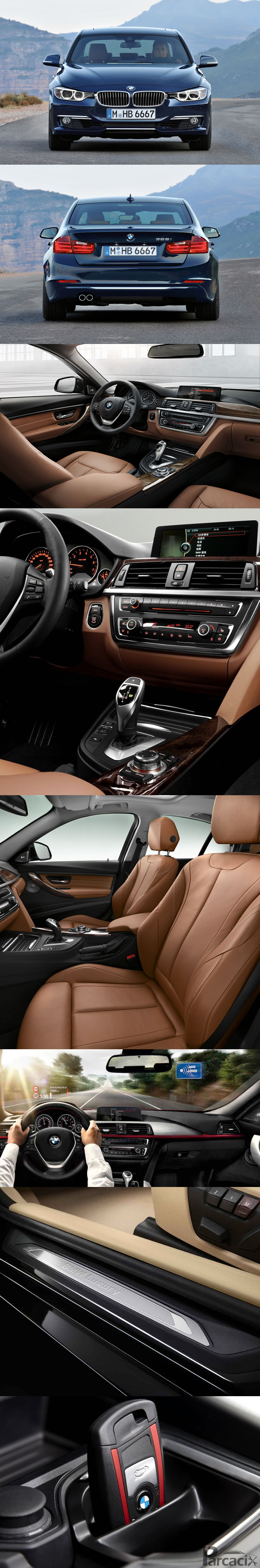 BMW F30 Luxury Line paket iç - dış tasarımı ve donanımı | Ön arka cepheler ve interior iç dizayn analizi | Parcacix